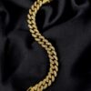 ICED CUBAN BRACELET (GOLD) - Image 2